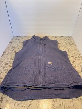 Women’s Carhartt Purple( Dark Lavender) Sherpa Lined Vest M